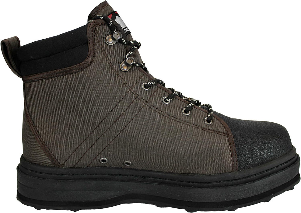 Paramount Outdoors Stonefly Cleated Sole Wading Boot, Rubber Bottom Wading Shoe Men's Women's and Youth