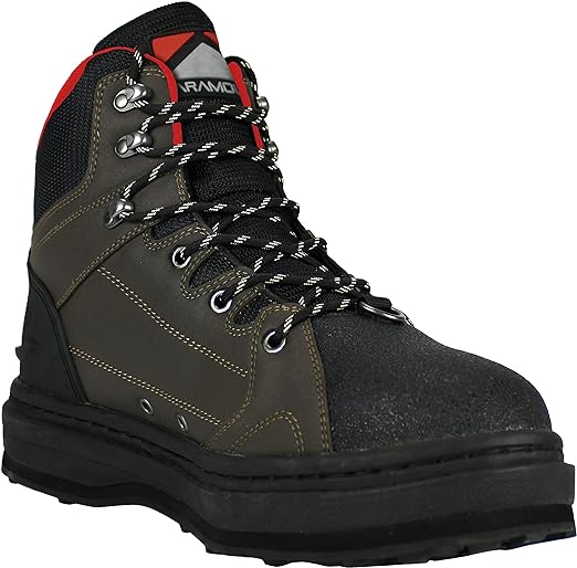 Paramount Outdoors Deep Eddy Cleated Rubber Bottom Wading Boots, Rubber Sole Wader Boots