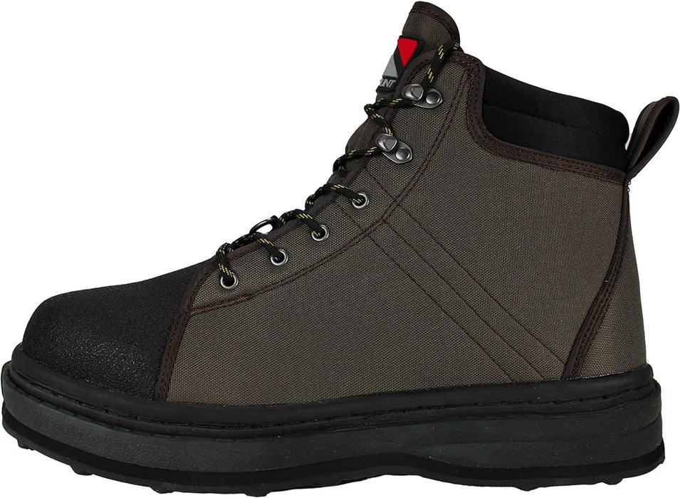 Paramount Outdoors Stonefly Cleated Sole Wading Boot, Rubber Bottom Wading Shoe Men's Women's and Youth