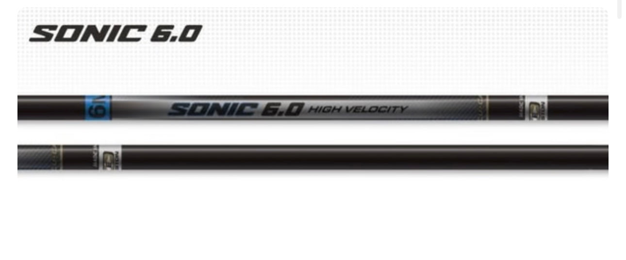 Easton SONIC 6.0 1/2-doz Fletched