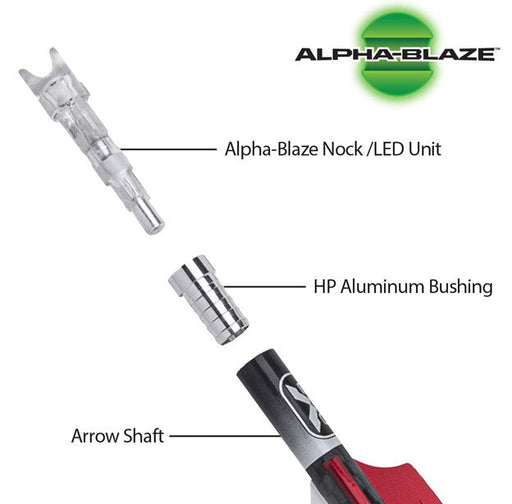 20-inch EVO-X Lighted Alpha-Blaze CenterPunch Premium Carbon Crossbow Arrows Crossbow Tenpoint