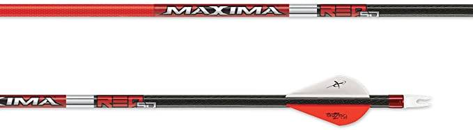 Carbon Express Maxima Red SD-6 Pack Fletched Arrows Archery Carbon Express