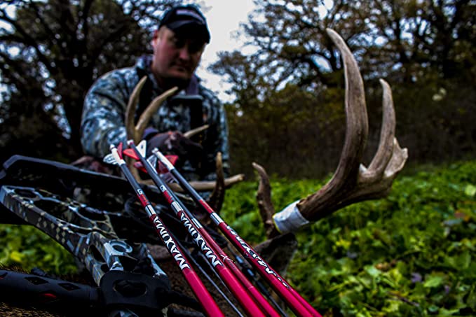 Carbon Express Maxima Red SD-6 Pack Fletched Arrows Archery Carbon Express