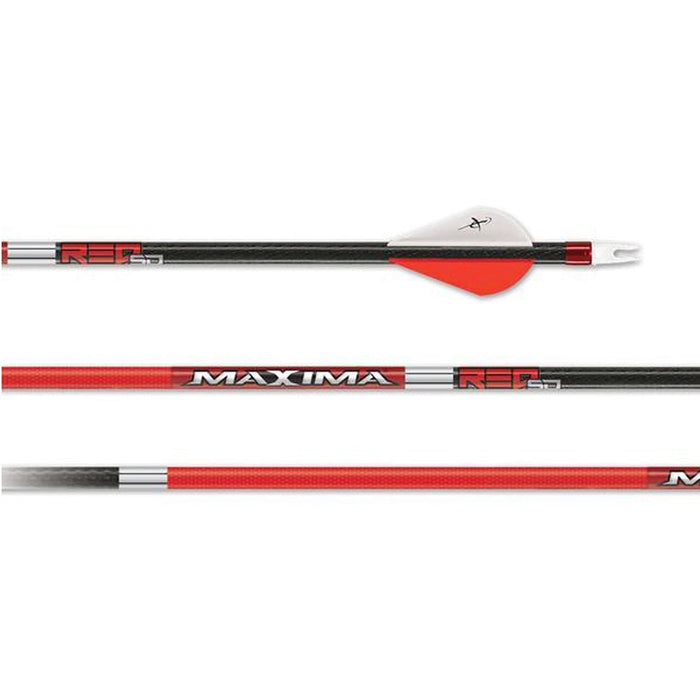 Carbon Express Maxima Red SD-6 Pack Fletched Arrows Archery Carbon Express