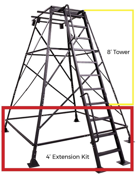 Steel Tower System Banks 4' Extension Kit