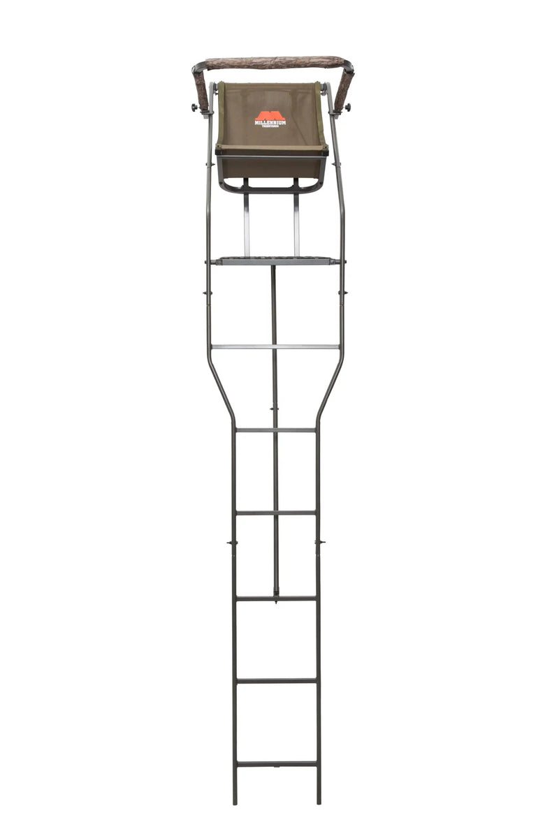 Millennium L125 Lite 18ft Single Ladder Stand front