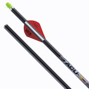 TenPoint ACU-X RD carbon arrow with red Blazer vane