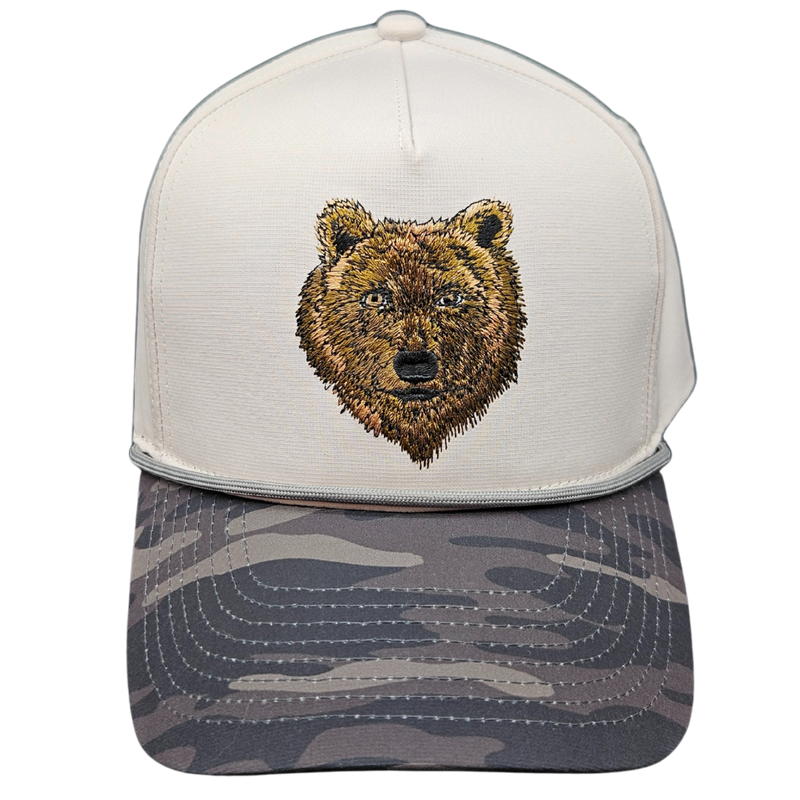 Wild Brims Hats, Bear Black Camo, Stone