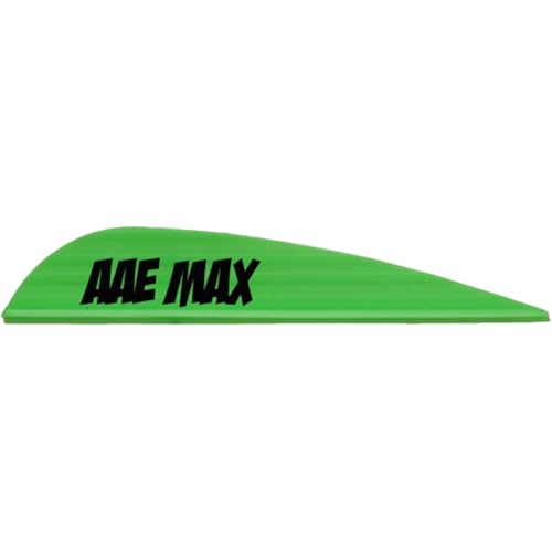 Arizona Archery Enterprises AAE Max Stealth Vanes for Fletching Arrows - 50 Count(Bright Green)
