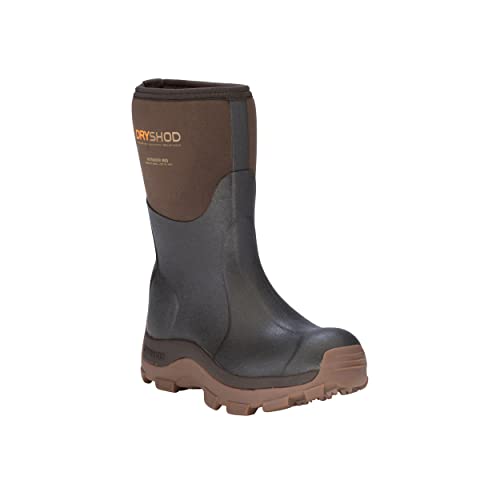 Dryshod Womens Haymaker Mid Rubber Farm Boots |Rubber | Waterproof | Brown