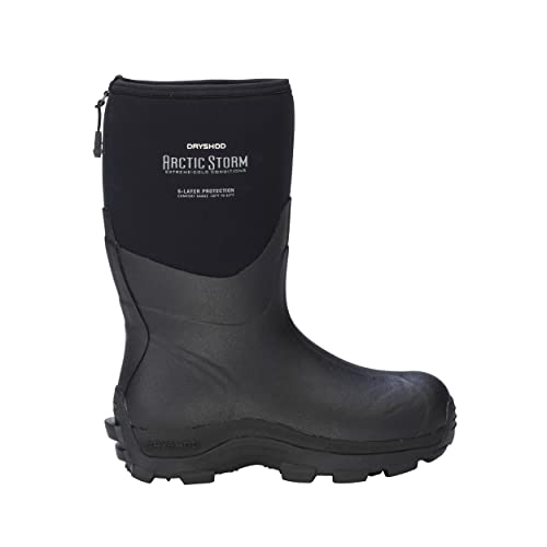 Dryshod Arctic Storm Winter Boot | Mid-Calf Height |Black/Grey | Waterproof | Extreme Cold