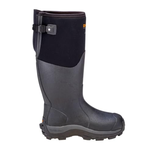 Dryshod Mens Haymaker Gusset Farm Boots| Rubber | Waterproof | Insulated | Black | Pull On