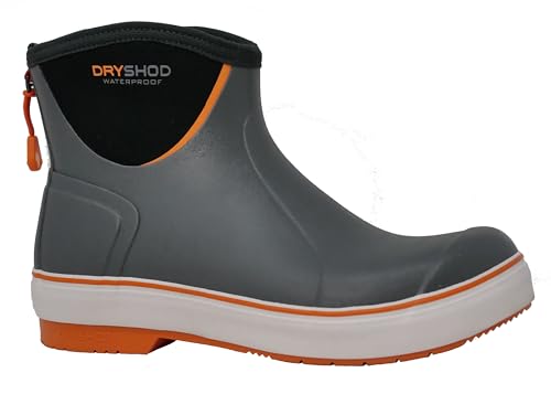 Dryshod Mens Slipnot Deck Boots Gray/Orange