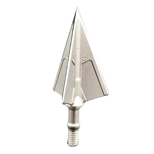 G5 Montec M3 Crossbow Design Archery Hunting Durable Sharp Fixed Blades 1 1/16" Cutting Diameter Steel 1-Piece Construction Screw-in Broadheads for Crossbow Arrows - Pack of 3