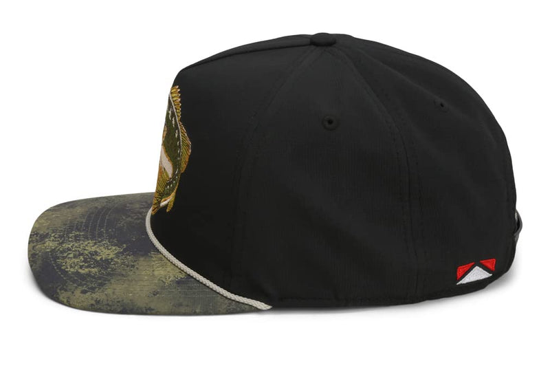 Paramount Outdoors Hat 5-Panel Throwback Fly Fishing Trucker hat with Quick Dry Fabric and Stretch Comfort Snapback