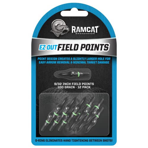 Ramcat EZ Out Field Points - 12 Pack (9/32", 100 Grain)