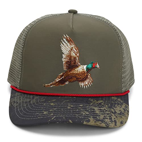 Paramount Outdoors Upland Pheaseant Trucker Hat for Men Meshback Ringneck Rope Cap