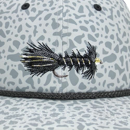 Paramount Outdoors Hat 5-Panel Throwback Fly Fishing Trucker hat with Quick Dry Fabric and Stretch Comfort Snapback