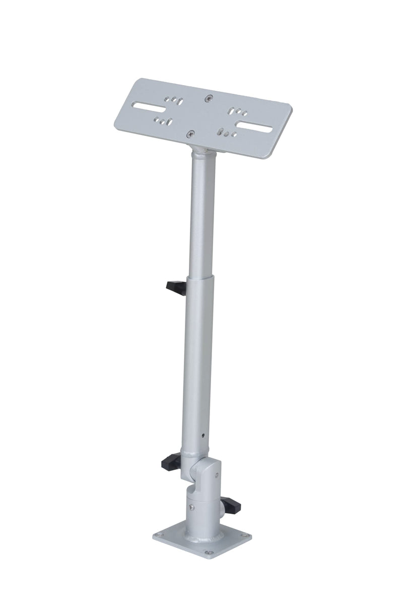 Marine Electronic Mount, Fish Finder Bracket, Anodized Aluminum 350 Degree Swivel Monitor Mount with Adjustable Height, Easy Install, Mounting Plate Fits Most Monitors