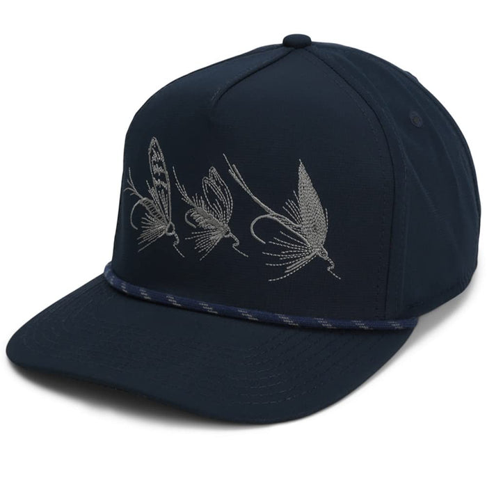 Paramount Outdoors Hat 5-Panel Throwback Fly Fishing Trucker hat with Quick Dry Fabric and Stretch Comfort Snapback