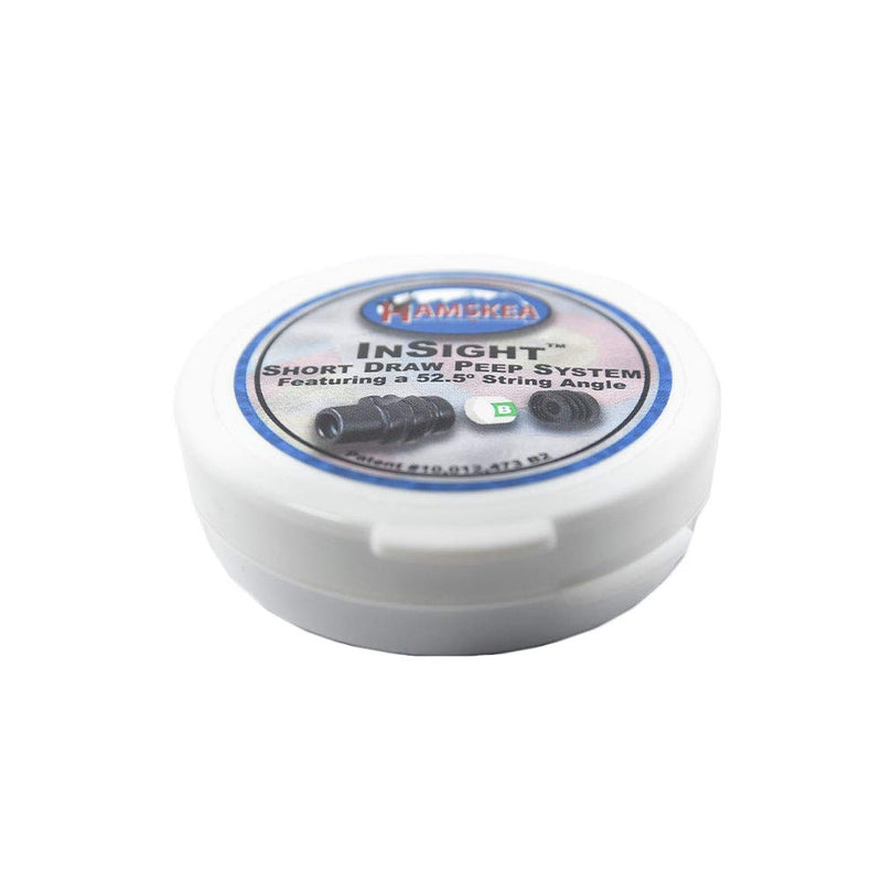 HAMSKEA ARCHERY SOLUTIONS Insight Short Draw Standard Peep Kit (SD Housing, 6 apertures/Tool) with Protective Case (PEEP070)