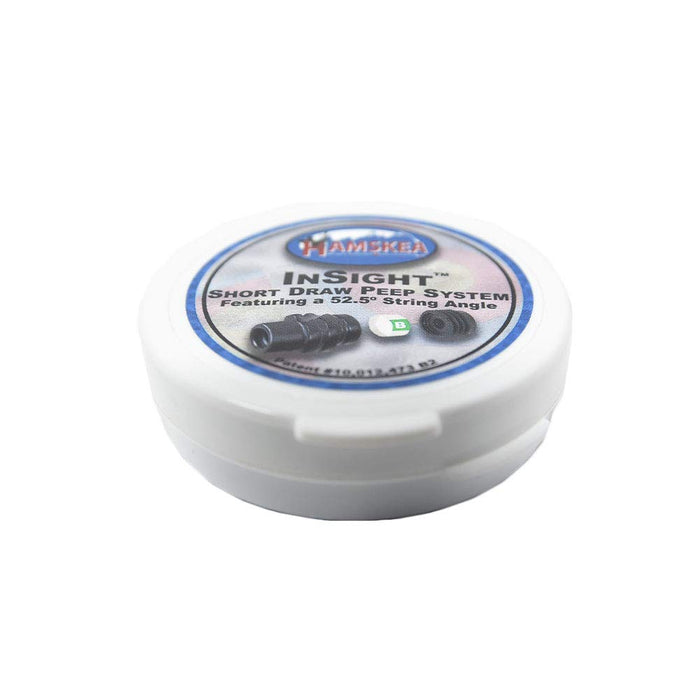 HAMSKEA ARCHERY SOLUTIONS Insight Short Draw Standard Peep Kit (SD Housing, 6 apertures/Tool) with Protective Case (PEEP070)
