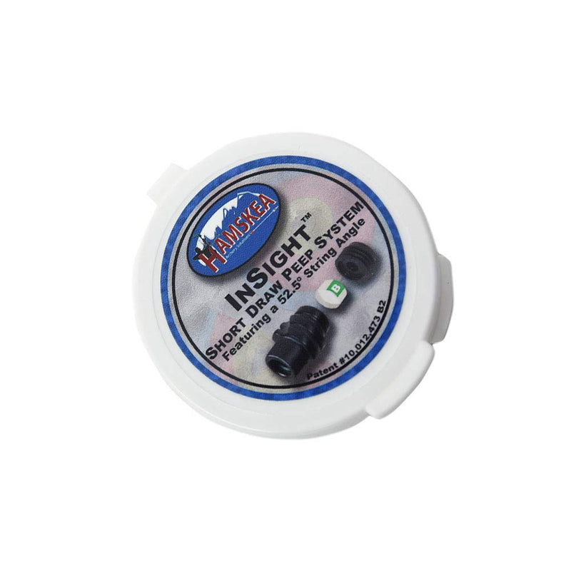 HAMSKEA ARCHERY SOLUTIONS Insight Short Draw Standard Peep Kit (SD Housing, 6 apertures/Tool) with Protective Case (PEEP070)