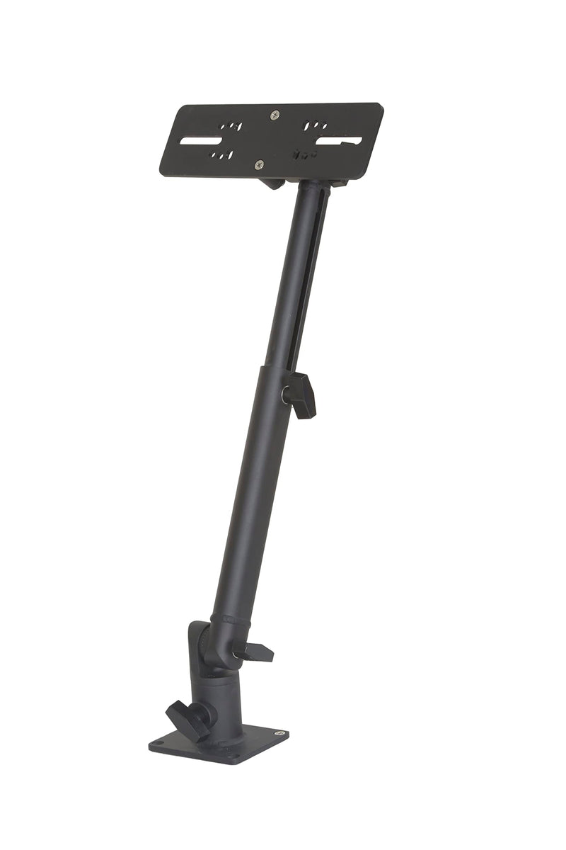 Marine Electronic Mount, Fish Finder Bracket, Anodized Aluminum 350 Degree Swivel Monitor Mount with Adjustable Height, Easy Install, Mounting Plate Fits Most Monitors