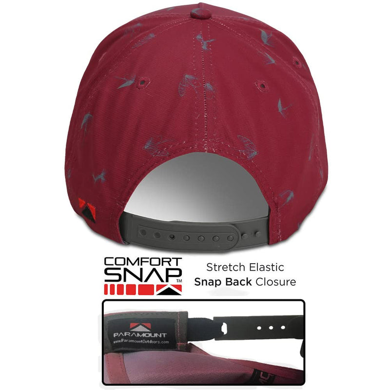 Paramount Outdoors Dead Drift Fly Fishing Patch 5-Panel Vintage Trucker Rope Cap, Fly Fishing Cap