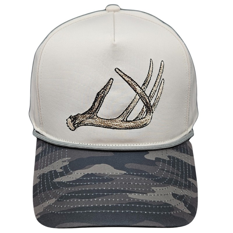 Wild Brims Hats, Deer Antler Black Camo, Stone