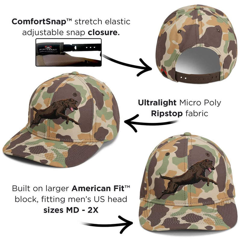 Paramount Outdoors Baseball Cap for Men with Wax Cloth Visor on Heavy Cotton Canvas Fabric (Olive - OSFA)