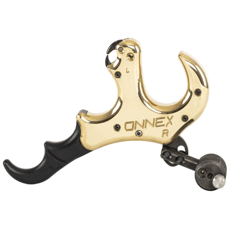 Stan OnneX Resistance Archery Release – Ergonomic 3 & 4 Finger Grip, Universal Handle Platform, Crisp Searing System, Trainer Lock, Modular Fit, Heavy Metal, L