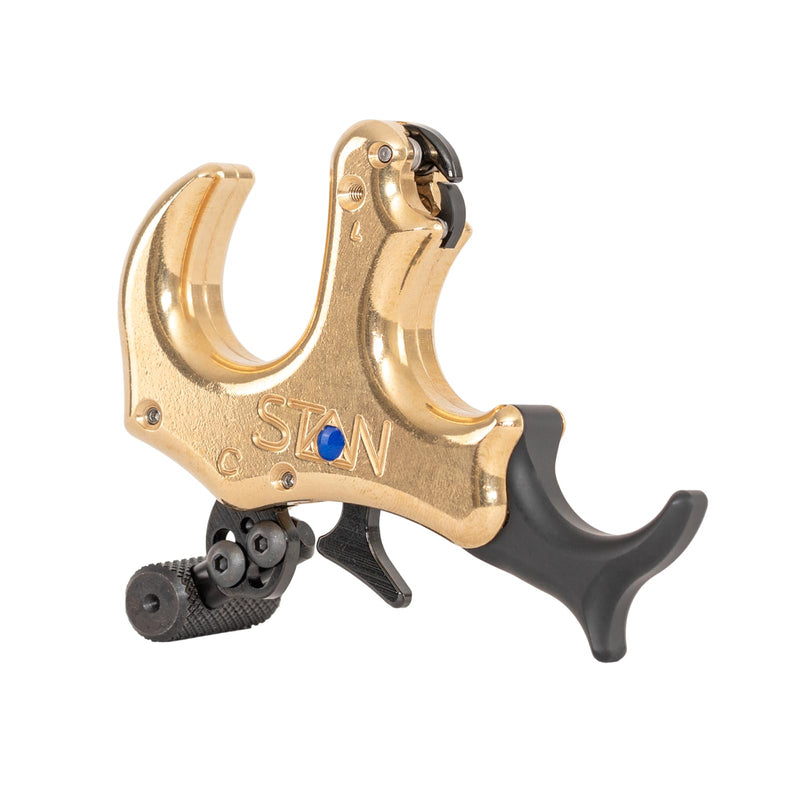 Stan OnneX Clicker Thumb Bow Release Aid for Archery & Hunting - Adjustable, DLC-Coated Resistant Internals, Smooth Action, Click-Feedback System, Modular 3 or 4 Finger Fit, Sage, Large