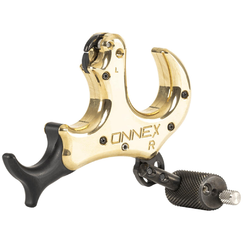 Stan OnneX Resistance Archery Release – Ergonomic 3 & 4 Finger Grip, Universal Handle Platform, Crisp Searing System, Trainer Lock, Modular Fit, Heavy Metal, L