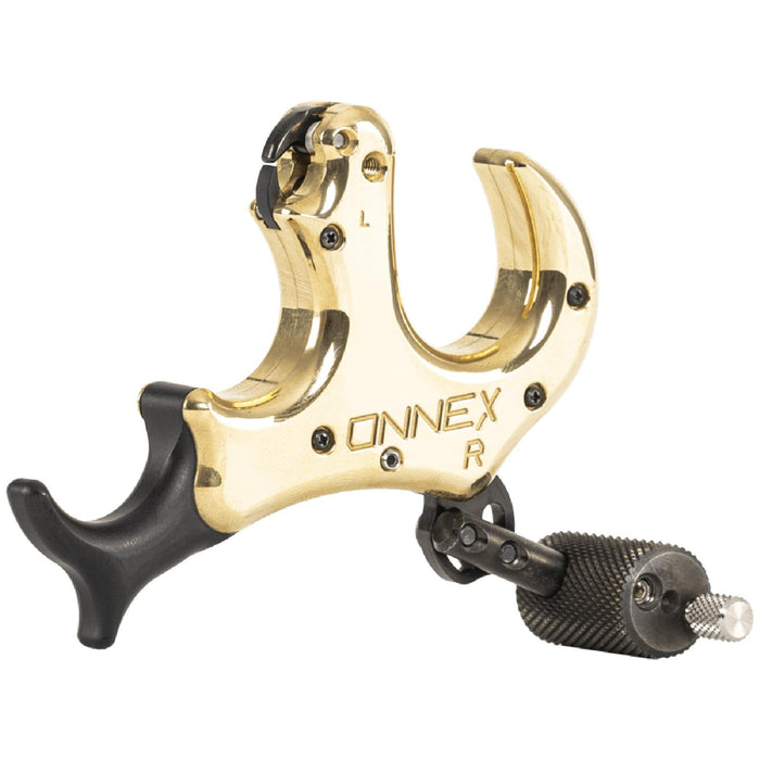 Stan OnneX Resistance Archery Release – Ergonomic 3 & 4 Finger Grip, Universal Handle Platform, Crisp Searing System, Trainer Lock, Modular Fit, Heavy Metal, L