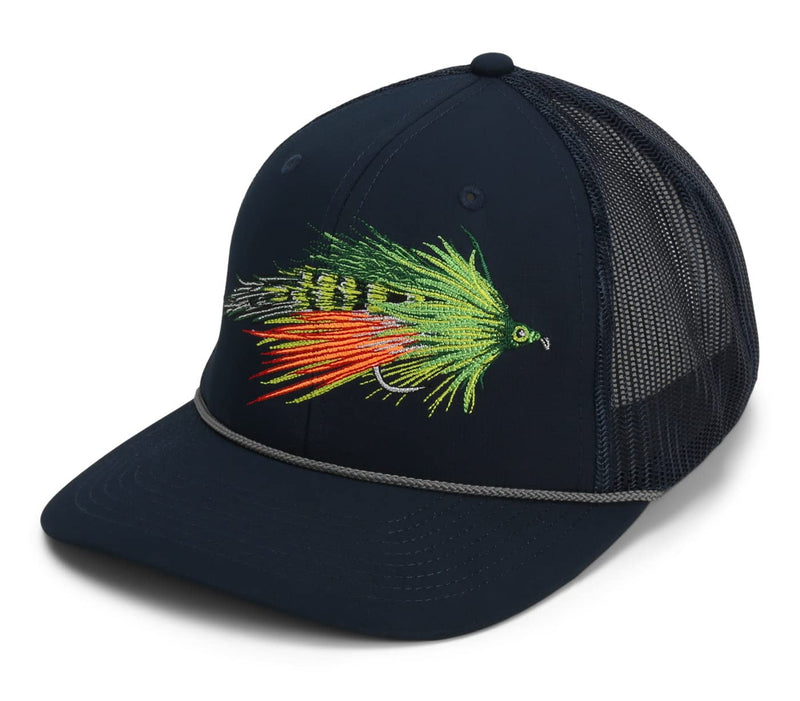 Paramount Outdoors Hat 5-Panel Throwback Fly Fishing Trucker hat with Quick Dry Fabric and Stretch Comfort Snapback