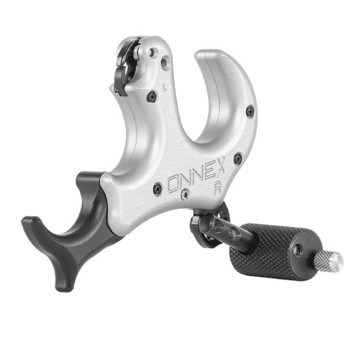 Stan OnneX Resistance Archery Release – Ergonomic 3 & 4 Finger Grip, Universal Handle Platform, Crisp Searing System, Trainer Lock, Modular Fit, Heavy Metal, L