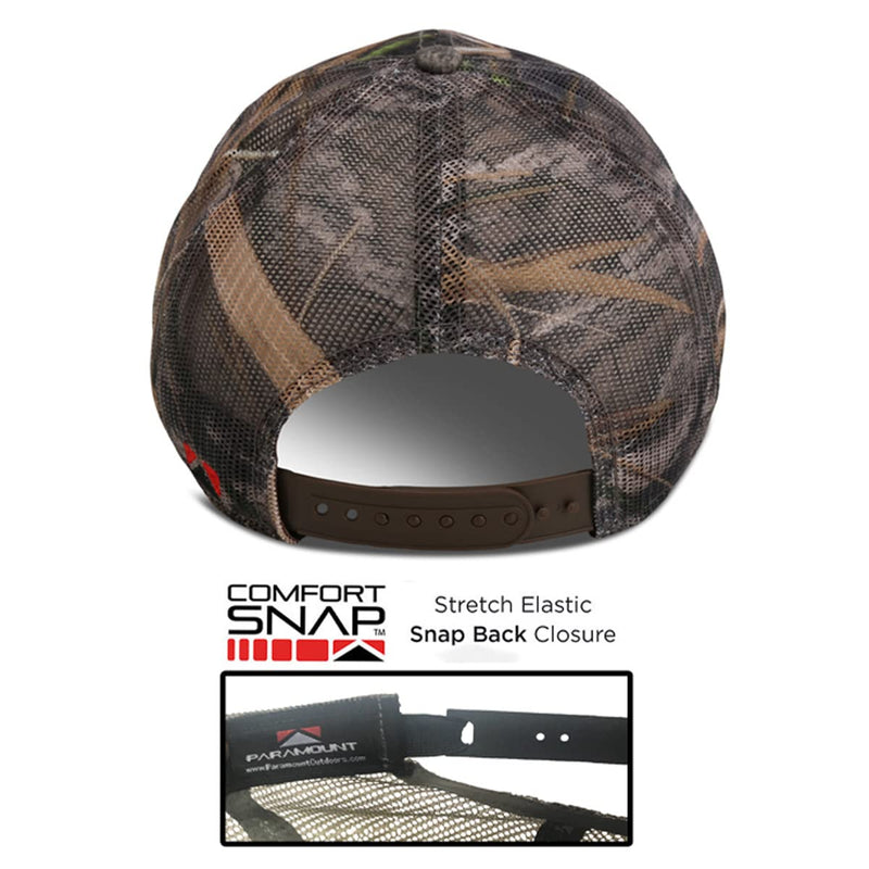 Paramount Outdoors Drake Mallard All Mesh Camo Duck Hunting Cap, Shadowgrass Habitat, ComfortSnap Snapback, One Size