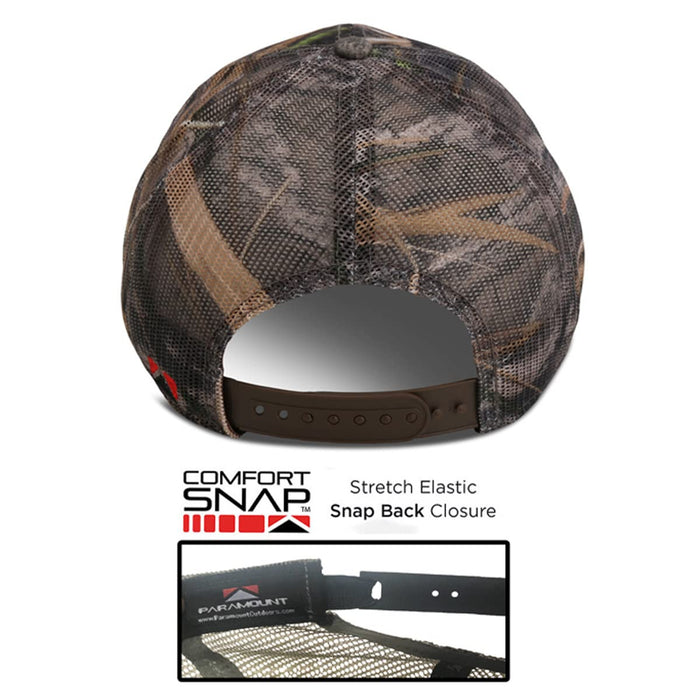 Paramount Outdoors Drake Mallard All Mesh Camo Duck Hunting Cap, Shadowgrass Habitat, ComfortSnap Snapback, One Size