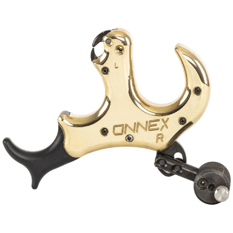 Stan OnneX Resistance Archery Release – Ergonomic 3 & 4 Finger Grip, Universal Handle Platform, Crisp Searing System, Trainer Lock, Modular Fit, Heavy Metal, L
