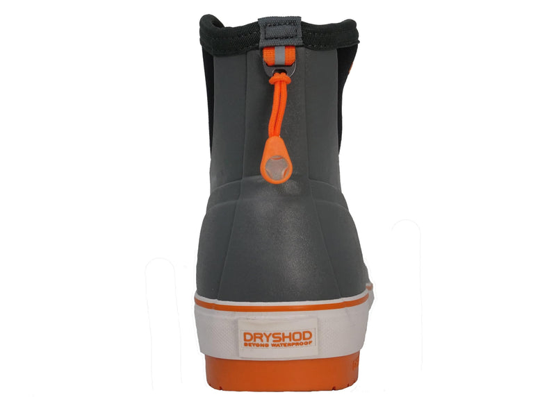 Dryshod Mens Slipnot Deck Boots Gray/Orange