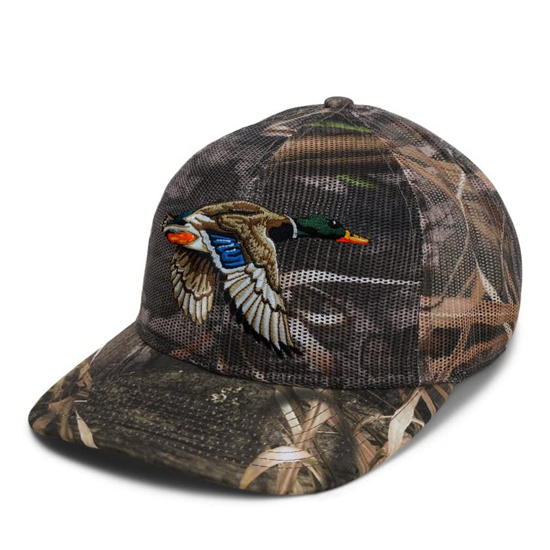 Paramount Outdoors Drake Mallard All Mesh Camo Duck Hunting Cap, Shadowgrass Habitat, ComfortSnap Snapback, One Size