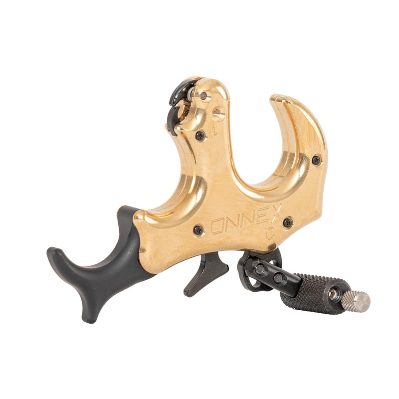 Stan OnneX Clicker Thumb Bow Release Aid for Archery & Hunting - Adjustable, DLC-Coated Resistant Internals, Smooth Action, Click-Feedback System, Modular 3 or 4 Finger Fit, Sage, Large