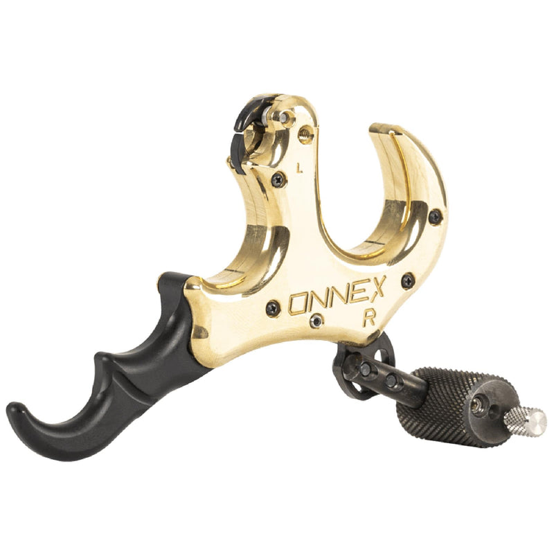 Stan OnneX Resistance Archery Release – Ergonomic 3 & 4 Finger Grip, Universal Handle Platform, Crisp Searing System, Trainer Lock, Modular Fit, Heavy Metal, L