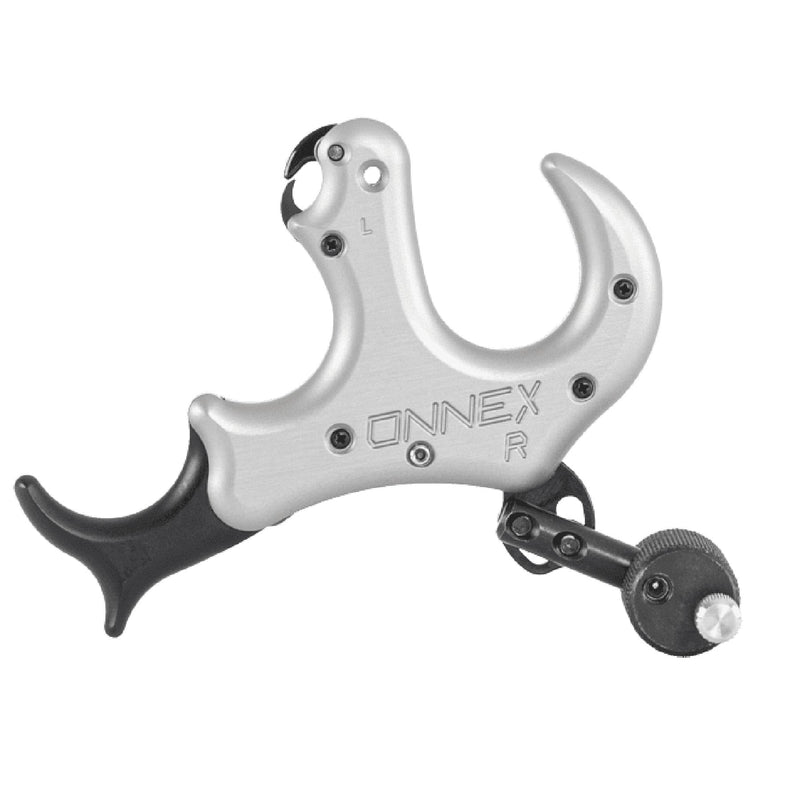 Stan OnneX Resistance Archery Release – Ergonomic 3 & 4 Finger Grip, Universal Handle Platform, Crisp Searing System, Trainer Lock, Modular Fit, Heavy Metal, L