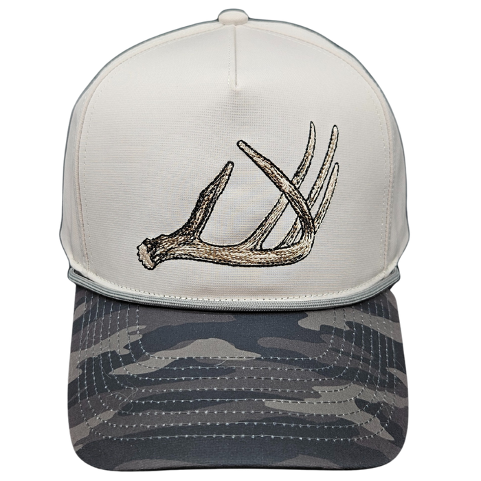 Wild Brims Hats, Deer Antler Black Camo, Stone