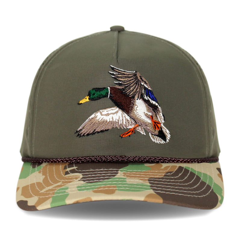 Paramount Outdoors Hat 5-Panel Throwback Fly Fishing Trucker hat with Quick Dry Fabric and Stretch Comfort Snapback