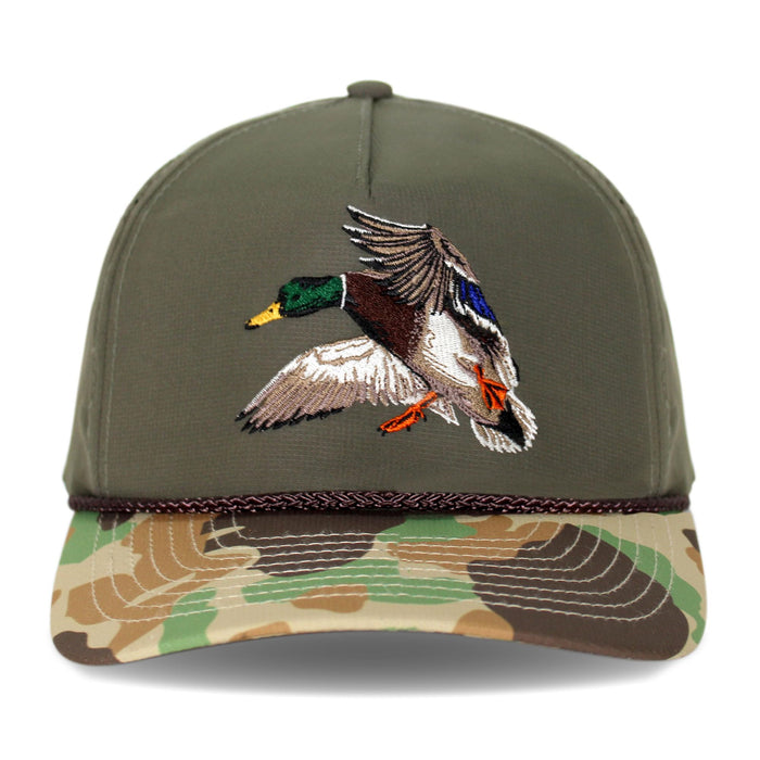 Paramount Outdoors Hat 5-Panel Throwback Fly Fishing Trucker hat with Quick Dry Fabric and Stretch Comfort Snapback
