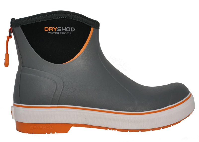 Dryshod Mens Slipnot Deck Boots Gray/Orange