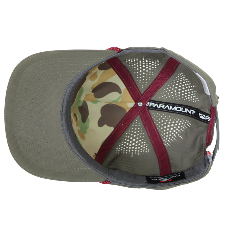 Paramount Outdoors Turkey Feather Bottomland Mesh Back Comfort Snap Snapback, Turkey Hunting Cap